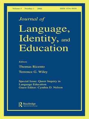 cover image of Queer Inquiry In Language Education Jlie V5#1